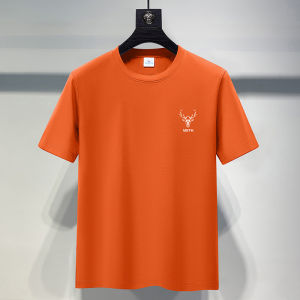 Áo Thun Nam Tay Ngắn Mùa Hè 2025 Mới Bằng Cotton Lụa Băng Sorona Thoáng Khí Thoải Mái in Họa Tiết Động Vật Thường Ngày