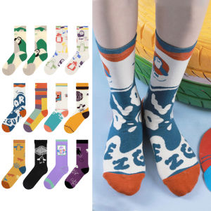 Girls Cartoon Penguin Socks Couple All Year Round Original Design Sports Middle Tube Cotton Socks Cute Ins Fashion Stylish