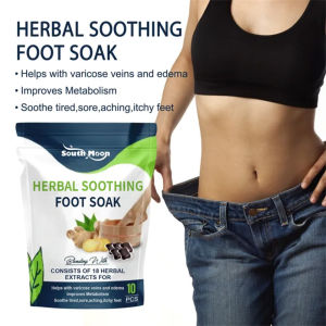 South Moon Herbal Soothing Foot Soak 10PCS Japan Foot Saok For Slimming Foot Soak Detox Foot Soak For Foot Spa Oveallgo Herbal Detox Vein Repair Relieves Body Fatigue Body Sculpting Dehumidification Detoxification Sleep Aid Foot Bath Pack
