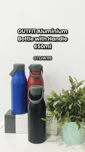 OUTFIT Aluminium Bottle with Handle - 650ml