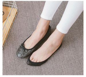 Lace Invisible Socks Cotton Bottom Thin Oralice Summer Anti-Slip Ice Silk Boat Socks Womens Breathable Seamless Slip-On Crew