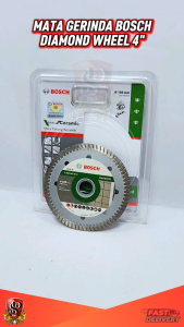 Bosch Diamond Wheel 4" Fast Speed Turbo / Mata Gerinda / Mata Pisau Potong Keramik Marmer Granit 4 inch 105mm ASLI BOSCH