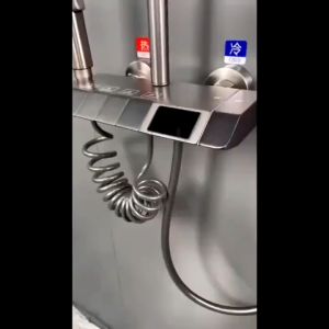 REAIM LED-Shower-Shower set 4 Fungsi Panas Dingin Dengan Faucet Shower Mandi Set Stainless shower