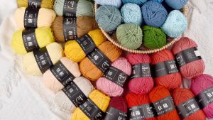 NextToy 1pc 4 ply Milk Cotton Yarn 50g Milk Cotton Hot Sale Multi Color Cotton Silk Knitting Yarn for crochet 4Ply 50g milk cotton Soft Warm Yarn for Kids for Hand Knitting Thread Supplies / Available Colors