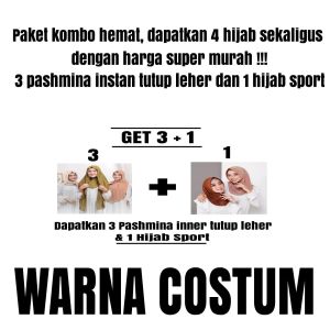 Paket Combo hemat murah.pasmina instan