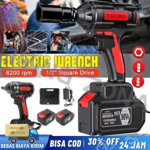 PROMO!!! 98VF Impact Baterai Torsi Besar Impek Pembuka Baut Motor / Impek Wrench Inpek Cas Pembuka Baut Mobil Infek Buka Baut Motor Cordless Impact Baterai Asli Komplit Impact Murah Berkualitas / 98Volt 2 Baterai