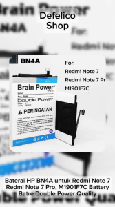 Baterai Batre Batrai HP Xiaomi Xiomi Redmi Note 7 - Note 7 Pro - Note 8T BN 4A BN4A Double Power