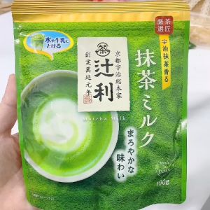 Nội địa Nhật - Hàng sẵn - Matcha sữa Kataoka Tsujiri Matcha Milk 190g vị thanh nhẹ