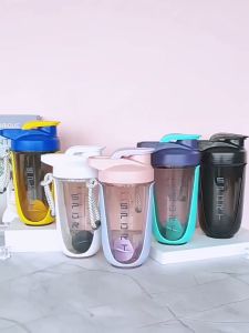 ขวดน้ำ โปรตีนคัพ Mixing cup แก้วน้ำพกพา แก้วโปรตีนเชค แก้วเวย์เชค แก้วกีฬา 590 มล. พร้อมลูกบอลคนสแตนเลส Sportcup