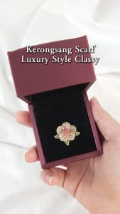 Sv Premium Kerongsang Scarf Luxury Style Classy Baby Brooch Pin Tudung Viral Cute Fashion Accessories With Gift Box