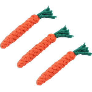Interactive Dog Toy Rope Knot Carrot Teeth Grinding Resistant Biting Small Dogs Teddy Pomeranian Pet Supplies Amor Brand