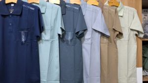 [NEW] Áo Thun Nam Cổ Trụ Trung Niên Chất Cotton Loại Trơn Thiêu Viền From Rộng Tay Lỡ Size Từ 50 - 80kg