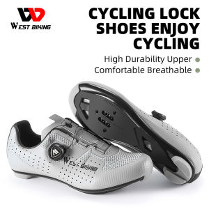 WEST BIKING Cycling Shoes for Men Racing Shoes Road Shoes Sports Mountain Bike Shoes Professional Size 39-44
