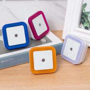 LYFS | Mini Square Wireless Sensor LED Night Light EU US Plug Indoor Lighting Lamp for Baby Kids Bedroom Living Room Corridor HomeDecor
