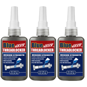 LOOLIFL | JXVX 1–6pcs 50ml Anaerobic Adhesive Medium Strength Quick-drying Threadlocker Oil-Water-resistant Heat-resistant. Suitable on metal bolts nuts and screws performance in automotive machinery electronics.
