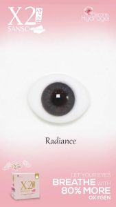 X2 Sanso Color Radiance Monthly Softlens Warna