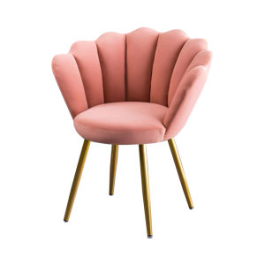 เก้าอี้แต่งหน้าเจ้าหญิง DD-86 เบาะผ้าสักหลาด ขาเหล็กสีทองอย่างดี ดูสวยหรูมีไสตล์