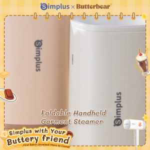 【Simplus×Butterbear】Handheld Garment Steamer丨1200W High Power丨180ml Water Tank丨Foldable Portable Dual Use GTJH020