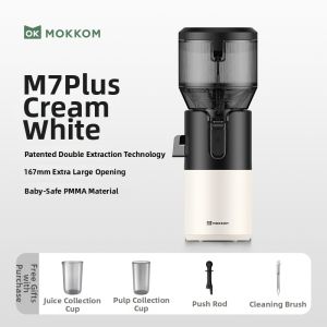 mokkom | 2026 New Home Use Juicer with Extra Large 167mm Mouth and Pulp Separation