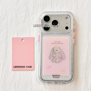LIANGWU | Rabbit Ears Stand Cartoon Cute Fun New Phone Case