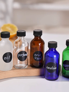 60ml Glass Bottles with Lids 2Oz Clear Bottle for Juice Ginger Shots Whiskey Seal Storage Bottle