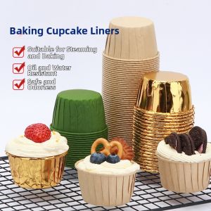 AICANLE | Oven-resistant Fluted Paper Baking Cups Muffin