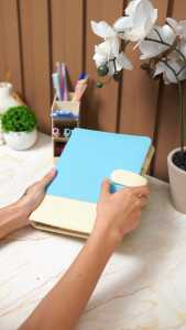 Flashee Binder Kulit Sintetis Polos Kombinasi Dua Warna Combo Agenda Kuliah Binder Kombinasi 2 Warna