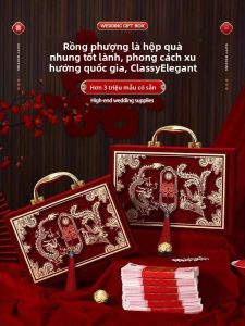 MONLEYTA | Hộp đựng tiền quà cưới phong cách Trung Hoa cao cấp Hộp đựng tiền quà cưới cho đám cưới trang trọng và lễ kỷ niệm