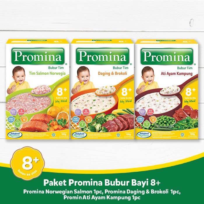 Promina Bubur Bayi 8+ 100gr / MPASI BAYI / Promina Bubur TIM