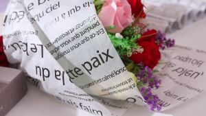 Kertas Buket Wax Sydney Pearl Flower Wrapping KB6303