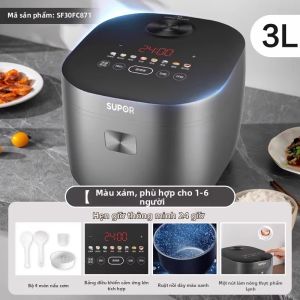 Supor | Nồi Cơm Điện Đa Năng Tráng Kim Cương Xanh Thông Minh 5L
