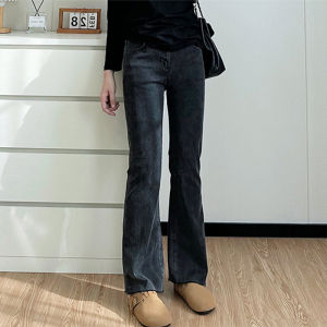 Coco plus Size Slimming Jeans High Waist Elastic Micro Flared Denim Pants Trendy Autumn 2023 Ladies plus Size Fashion
