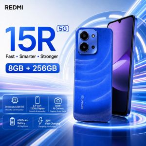 Redmi | Redmi 15R 5G Phone 8GB+256GB 120Hz 6.9 Large Screen 6000mAh Battery Dimensity 6300 5G 33W Fast Charge IP64 Design