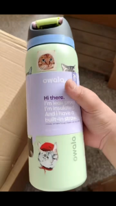 Owala FreeSip x Urban Outfitters Limited Edition Cat Collage Tumbler 32oz Stainless Steel Vacuum Insulated Cup with Straw Double Wall Hot & Cold BPA-Free Cute Cat Print