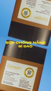 Sữa chống nắng bí đao - Ráo mịn tự nhiên SPF 50+ UVA – PF 62.6 Cocoon 50ml
