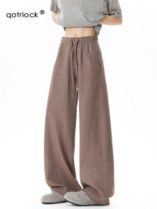 QOTRIOCK | Slim Cool Dry Ice Linen Look Trousers