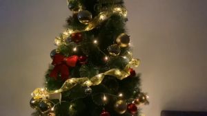 Xmas Ribbon Lights Roll 4M 40 LED Strip Lighting Battery Christmas Ribbon Fairy Light for Wedding Christmas Decorations