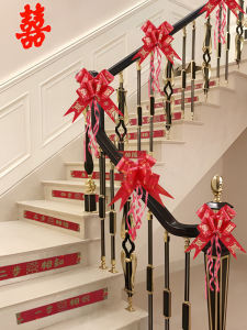 Cầu Thang Tay Vịn Trang Trí Đám Cưới Ruy Băng Trọn Bộ Dành Cho Phù Rể Phòng Cô Dâu Lễ Kỷ Niệm Tiếp Liệu Công Viên Hàn Thương Hiệu