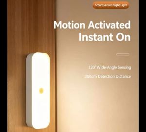 Motion Sensor Closet Light Rechargeable Under Cabinet Lighting Slim Magnetic Light Bar Wireless Motion Activated LED Stick