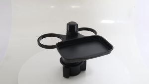 KEVANLY | 360° Rotating Design Car Cup Holder Tray-Expandable Food Table with 3in1 Detachable Sturdy Base for RV Long Trips Table Tray