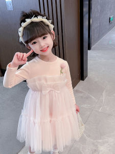 Girls Pettiskirt Spring 2023 New Arrival Western Style Baby Girls Spring and Autumn Clothing Dress Little Girl Princess Dress