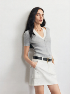 Vero Moda | Cotton Summer Belted Skirt with Inner Lining and Pockets