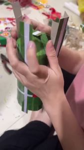 Mô hình bánh chưng bánh tét dưa hấu tự gấp bằng bìa cứng TTNTSS146