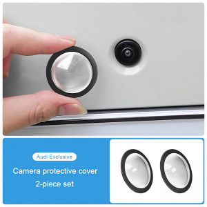 2Pcs Car Camera Protective Cover Reverse Image Lens Sticker For Audi A3 A4 A5 A6 A7 A1 A2 A8 Q1 Q2 Q3 Q4 Q5 Q6 Q7 Q8 TT S5 B8 B9