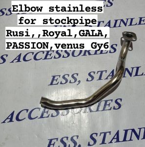 ELBOW STAINLESS  for RUSI GALAROYALPASSION GY6 VENUS