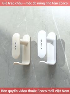 Giá treo chậu ECOCO thế hệ mới | Móc treo đồ nhà tắm nhà bếp thông minh không cần khoan tường 24102
