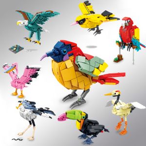 BEISHU | Educational Assembly Toy Blocks Birds Animals Insects