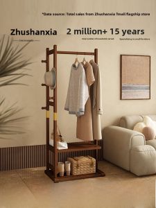 Modern Simplicity Real Wood Clothes Hat Rack Stand Office Bedroom Living Room Home Use Assembly Required Adult Oriented