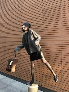 French Style Sheepskin Vintage Tannery Sensation Half Skirt Women Spring Autumn New Model High Waist A-Line Slim Short Skirt