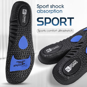 1 Pair Upgraded Sneaker Black Thick Insole Orthotic Shoes Accessories Outdoor Air Cushion Shock Absorption Shoes Insoles Orthopedic EVA Memory Foam